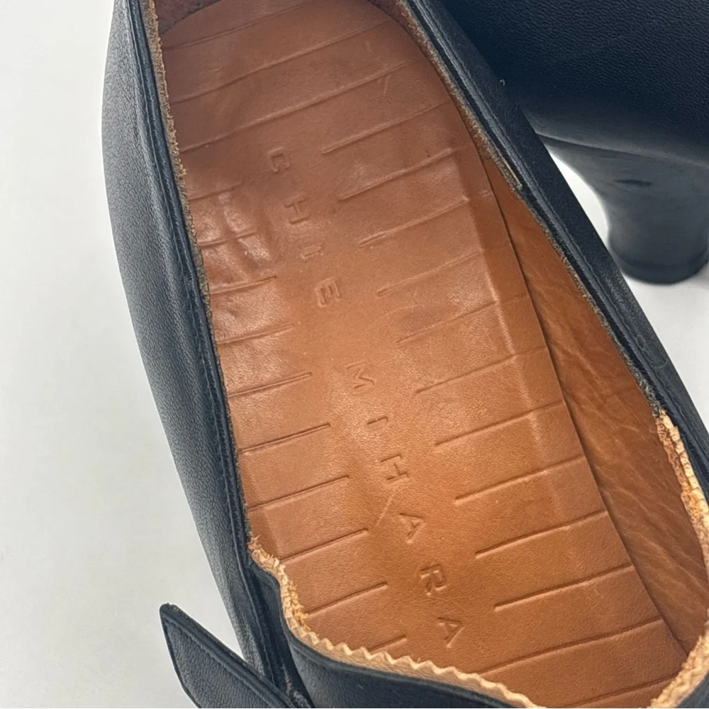 Chie Mihara Retro Black Buckle Leather Pumps Heels Women’s EU 39 US 9 - Picture 16 of 16